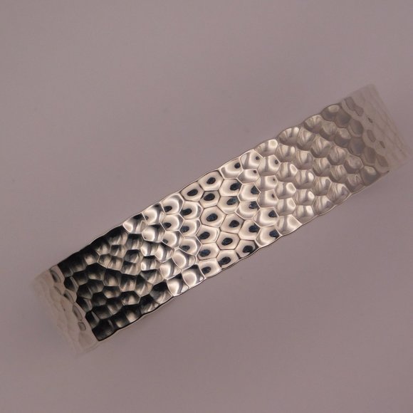 SILPADA HAMMERED STERLING SILVER CUFF BRACELET - Picture 8 of 13